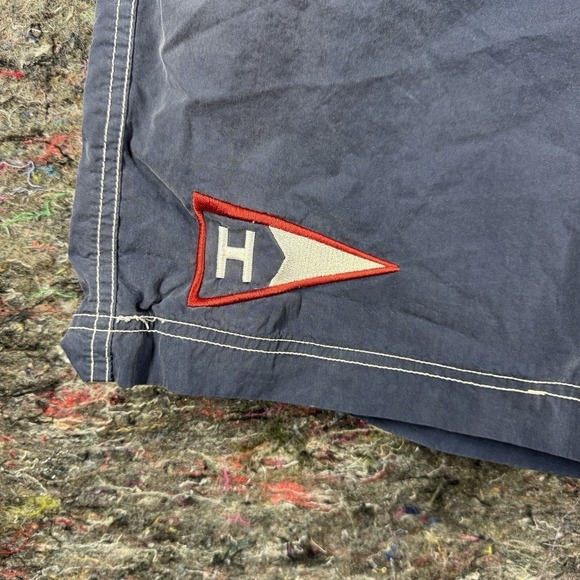 Tommy Hilfiger Swim Shorts Mens XL Blue Red Graphic Logo Mesh Lined Pocket - Picture 4 of 13